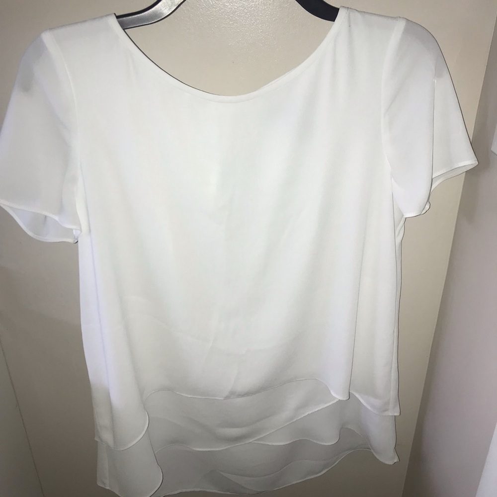 White House Black Market Double Layer Tee